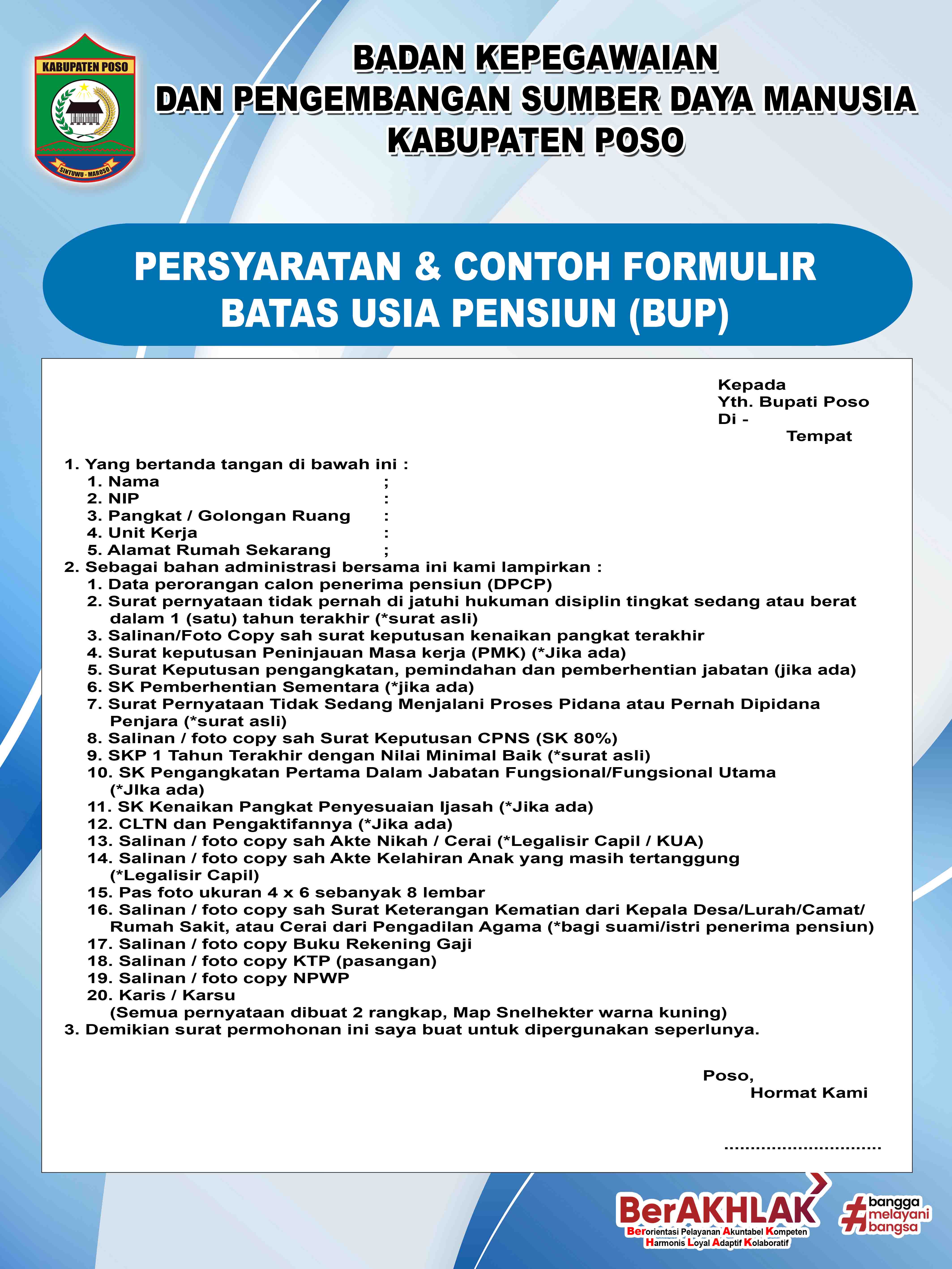 FORMULIR PENSIUN BATAS USIA - (Ada 0 foto)